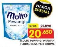 Promo Harga MOLTO Pewangi Blue 1800 ml - Superindo
