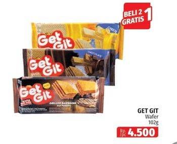 Promo Harga Get Git Wafer Cheese, Chocolate, Grilled Barbeque 102 gr - Lotte Grosir