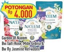 Promo Harga NAEEM Body Wash Midnight Gardenia, Royal Jasmine, Taifi Rose 400 ml - Hypermart