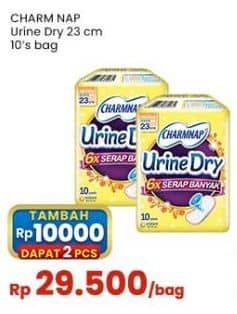Promo Harga Charmnap Urine Dry Pembalut 23cm 10 pcs - Indomaret