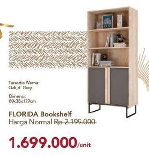 Promo Harga Florida Bookshelf  - Carrefour