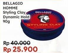 Promo Harga BELLAGIO HOMME Styling Clay Dynamic Hold 90 gr - Indomaret