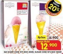 Promo Harga 365 Sharp Cone / Sugar Cone  - Superindo