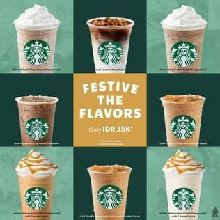 Promo Harga Festive the Flavors  - Starbucks
