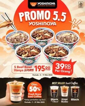 Promo Harga Promo 5.5  - Yoshinoya