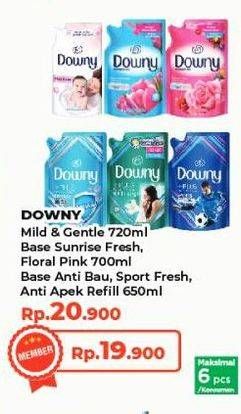 DOWNY Milg & Gentle, Sunrise Fresh, Floral Pink 720ml, Anti Bau, Sport Fresh, Anti Apek 680ml