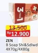 Promo Harga ZEN Anti Bacterial Body Soap Shiso Sandalwood 80 gr - Alfamart