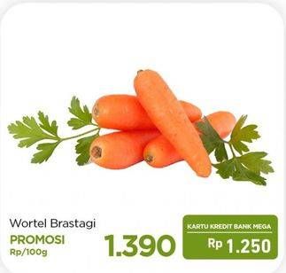 Promo Harga Wortel Berastagi per 100 gr - Carrefour