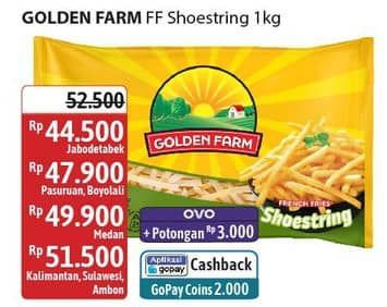 Promo Harga Golden Farm French Fries Shoestring 1000 gr - Alfamidi