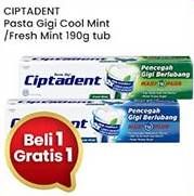 Promo Harga Ciptadent Pasta Gigi Maxi 12 Plus Cool Mint, Fresh Mint 190 gr - Indomaret