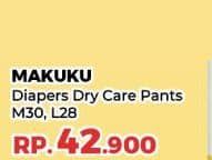 Promo Harga Makuku Dry & Care Celana M30, L28 28 pcs - Yogya