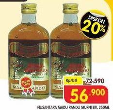 Promo Harga Madu Nusantara Madu Murni 250 ml - Superindo