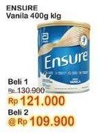 Promo Harga ENSURE Nutrition Powder FOS Vanila 400 gr - Indomaret