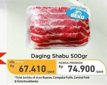 Promo Harga Sapi Shabu-shabu per 500 gr - Carrefour