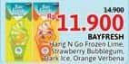 Promo Harga Bayfresh Hang N Go Frozen Lime, Strawberry Bubblegum, Dark Ice, Orange Verbena 1 pcs - Alfamidi