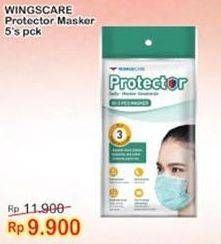 Promo Harga WINGS Mask Protector 5 pcs - Indomaret