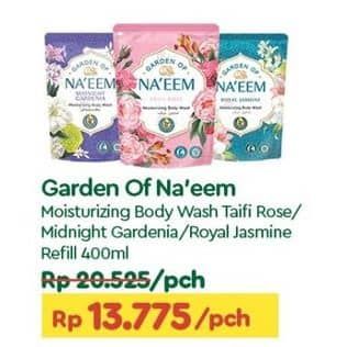 Promo Harga NAEEM Body Wash Taifi Rose, Royal Jasmine, Midnight Gardenia 400 ml - TIP TOP