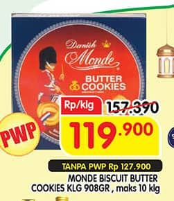 Promo Harga Monde Butter Cookies 908 gr - Superindo