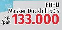 Promo Harga FIT-U-MASK Masker Duckbill 3D 50 pcs - LotteMart