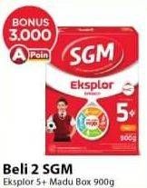 Promo Harga SGM Eksplor 5+ Susu Pertumbuhan Madu 900 gr - Alfamart