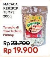 Promo Harga Macaca Keripik Tempe 200 gr - Indomaret