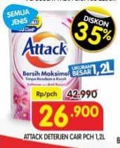 Promo Harga Attack Detergent Liquid All Variants 1200 ml - Superindo