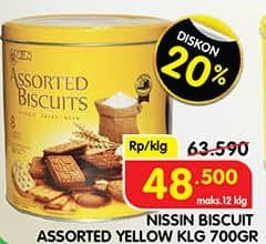 Promo Harga Nissin Assorted Biscuits 700 gr - Superindo