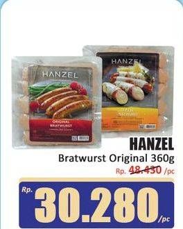 Promo Harga Hanzel Bratwurst Original 360 gr - Hari Hari