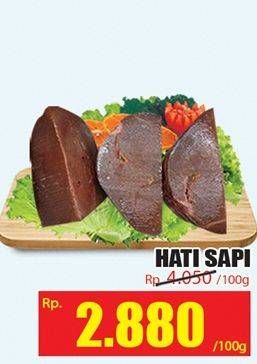 Promo Harga Beef Liver (Hati Sapi) per 100 gr - Hari Hari