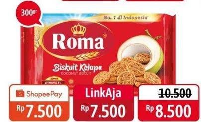 Promo Harga ROMA Biskuit Kelapa 300 gr - Alfamidi