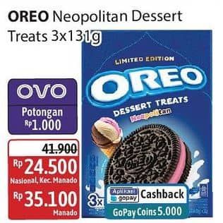 Promo Harga Oreo Festive Dessert Treats 393 gr - Alfamidi