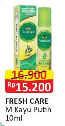 Promo Harga FRESH CARE Minyak Angin Aromatherapy Kayu Putih 10 ml - Alfamart