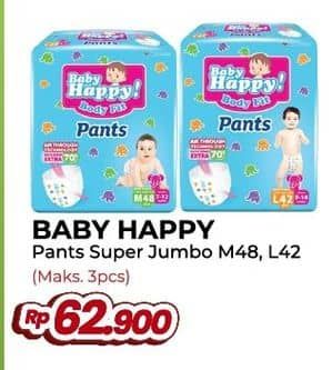 Promo Harga Baby Happy Body Fit Pants M48, L42 42 pcs - Yogya