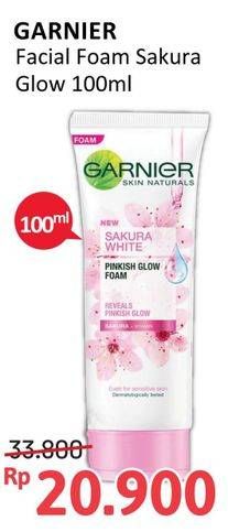 Promo Harga Garnier Sakura White Foam 100 ml - Alfamidi