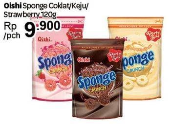 Promo Harga OISHI Sponge Crunch Coklat, Keju, Strawberry 120 gr - Carrefour