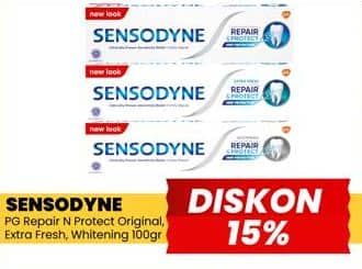 Promo Harga Sensodyne Pasta Gigi Repair & Protect Original, Whitening, Extra Fresh 100 gr - Yogya