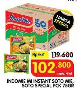 Promo Harga Indomie Mi Kuah Soto Mie, Soto Spesial per 40 pcs 70 gr - Superindo