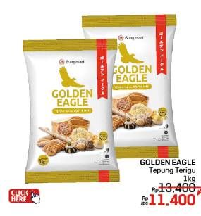 Promo Harga Golden Eagle Tepung 1000 gr - LotteMart