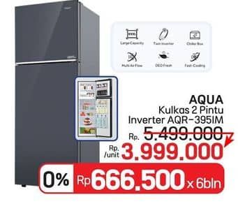 Promo Harga Aqua AQR-395IM BK3 | Lemari Es 333 ltr - LotteMart