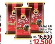 Promo Harga KAPAL API Kopi Bubuk Special Mix per 10 sachet 25 gr - LotteMart