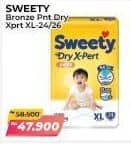 Promo Harga Sweety Bronze Pants Dry X-Pert XL26, XL24 24 pcs - Alfamart