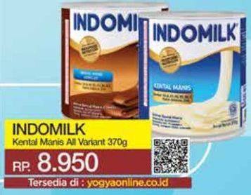 Promo Harga INDOMILK Susu Kental Manis All Variants 370 gr - Yogya