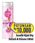 Promo Harga Sunsilk Hijab Shampoo Refresh Volume 340 ml - Hypermart