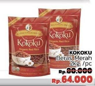 Promo Harga Kokoku Organic Red Rice 2 kg - LotteMart