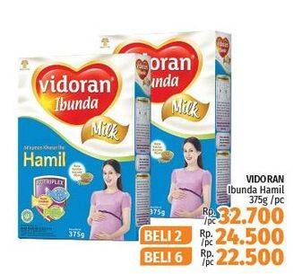 Promo Harga VIDORAN Ibunda Susu Ibu Hamil 375 gr - LotteMart