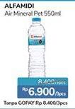Promo Harga ALFAMIDI Air Mineral per 3 botol 550 ml - Alfamidi