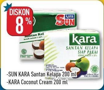 Promo Harga SUN KARA Santan Kelapa/KARA Coconut Cream (Santan Kelapa)  - Hypermart