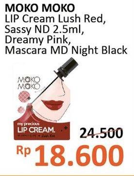 Promo Harga MOKO MOKO My Precious Lip Cream/My Precious Mascara  - Alfamidi