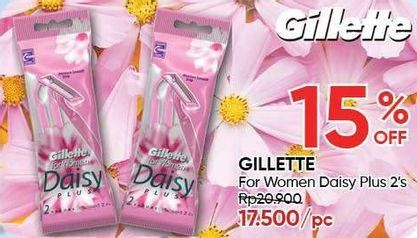 Promo Harga GILLETTE Daisy Plus 2 pcs - Guardian