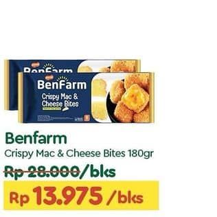 Promo Harga Benfarm Crispy Mac and Cheese Bites 180 gr - TIP TOP